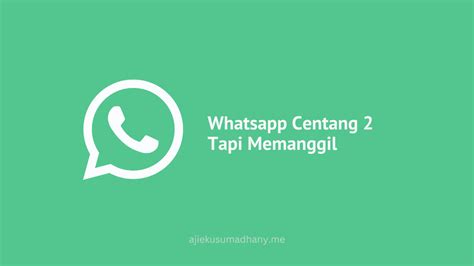 Whatsapp memanggil tapi chat centang 2  Kemudian pilih setting atau setelah di bagian
